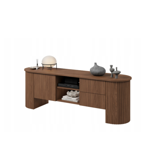 Meuble TV CAVO – 180 cm – Noyer Lincoln